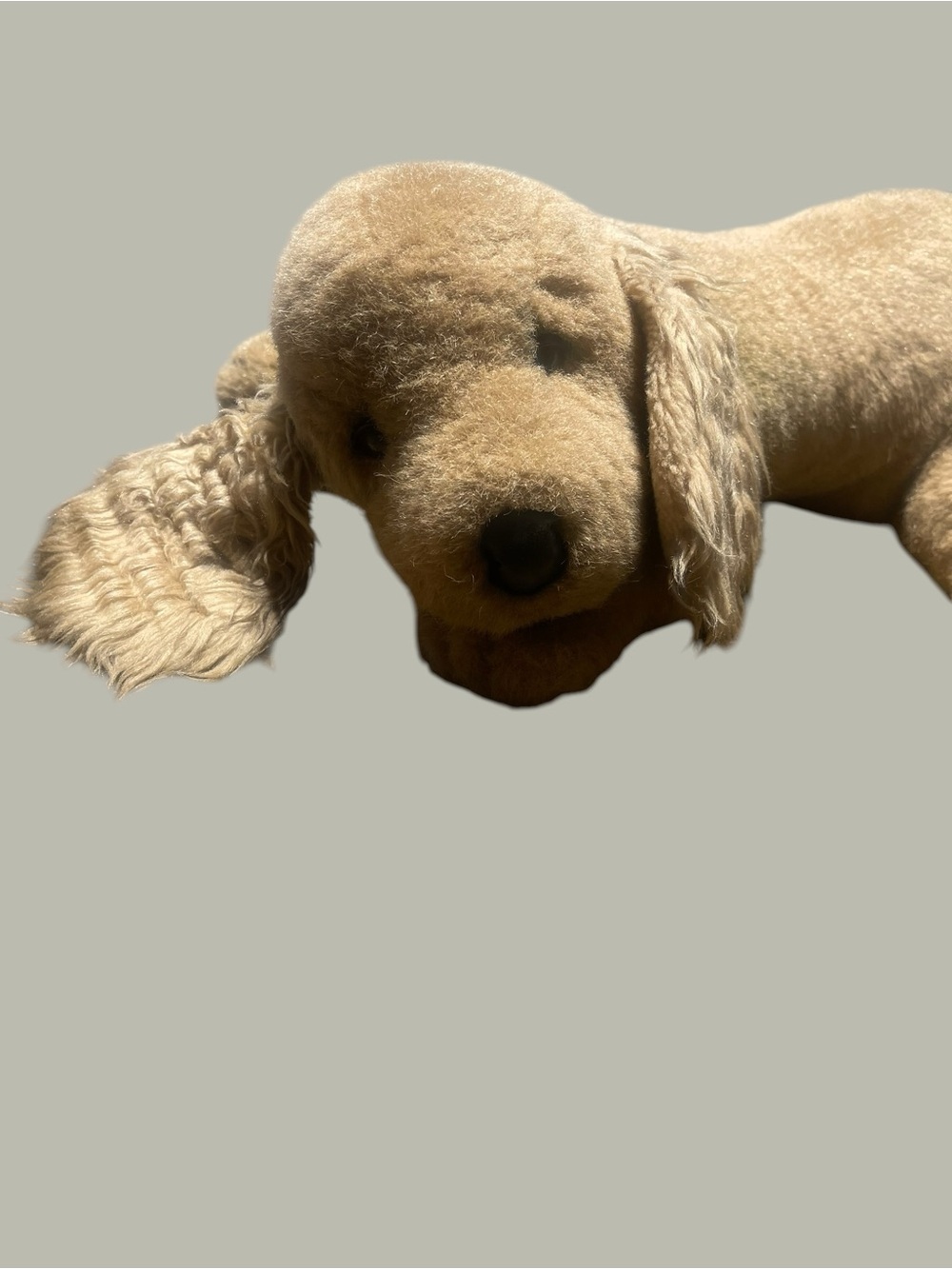 Vintage 1984 Applause Avanti Puppy Dog Plush 15” Beige Tan Rare #931 - Picture 5 of 6
